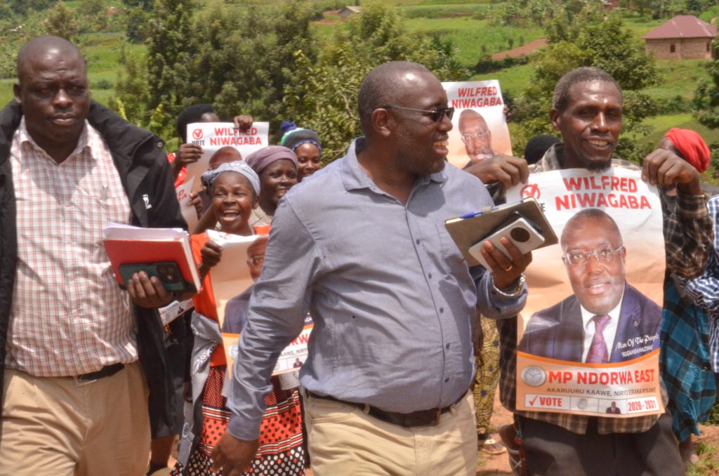 Ndorwa East MP at his official launch of his campaign on Wesdnesday in Nyabushabi Parish