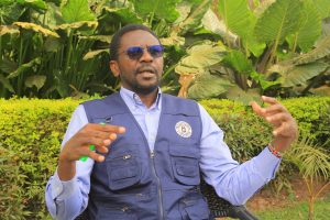 Beine Robert Bob addressing Journalists on Tuesday at White Horse INN Kabale Municipality